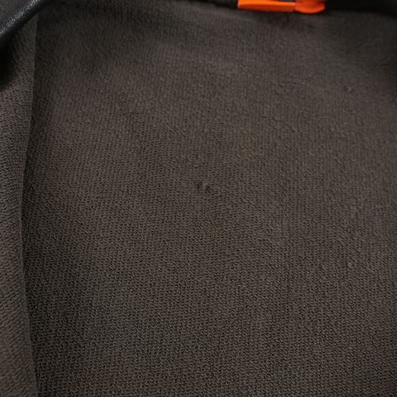 Hugo Boss Orange Label Full Zip Leather Detail Collar Terry Cotton Sweater Sz XL - Picture 7 of 10